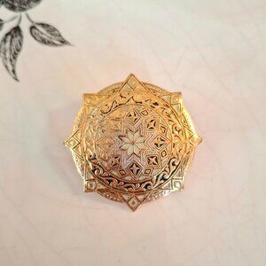 Vintage Damascene Brooch
